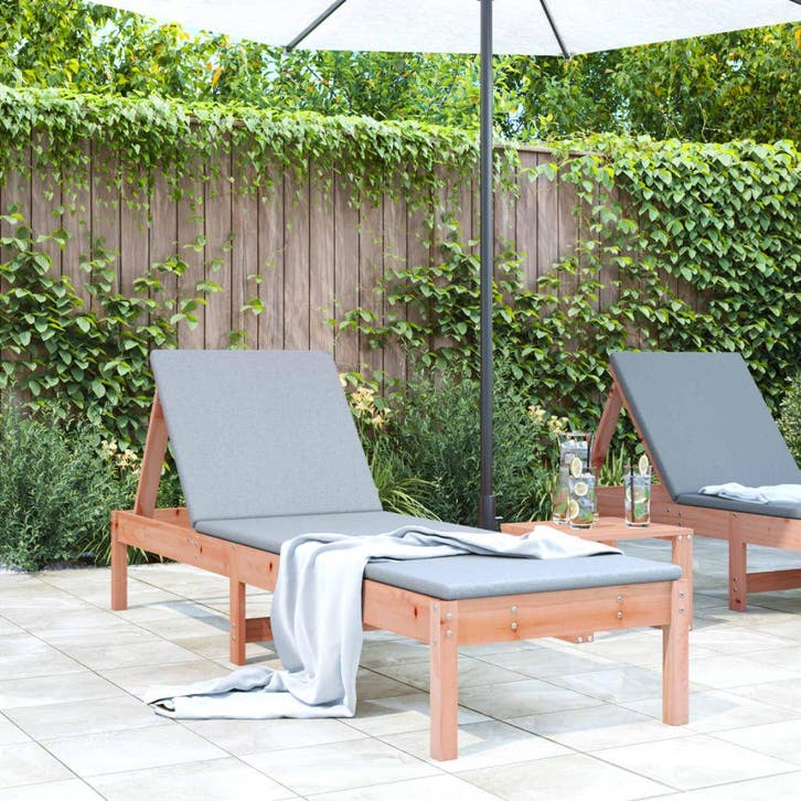 vidaXL Ligbed 199,5x60x74 cm massief douglashout, Jardin & Terrasse, Chaises longues, Envoi