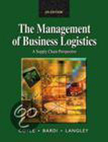 The Management Of Business Logistics 9780324007510, Verzenden, Edward J. Bardi