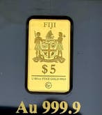 Fidji. 5 Dollars Sagrada Familia , Oro 1/100 Oz (.999) Proof