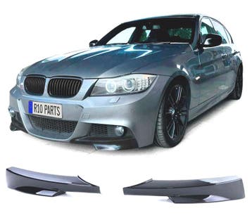 SPLITTERS PARE CHOCS BMW E90 E91 08-12 LOOK M NOIR BRILLANT, Verzenden