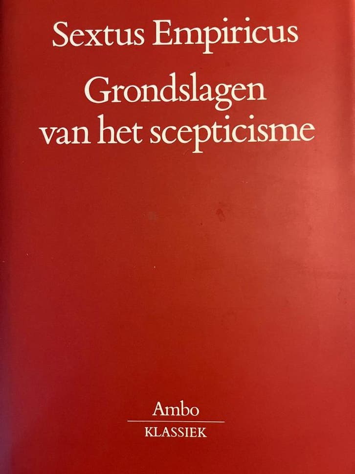 GRONDSLAGEN VH SCEPTICISME 9789063036201 Sextus Empiricus, Boeken, Romans, Zo goed als nieuw, Verzenden