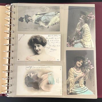 Vrouwen en schoonheid - Ansichtkaart (65) - 1900-1940, Gelopen