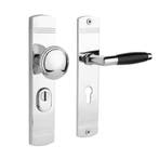 Retro buitendeurbeslag knop/klink PC72 in glanzend nikkel..., Ophalen of Verzenden, Klink of Kruk