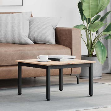 vidaXL Salontafel Naturel 60 x 60 x 36 cm Massief grenenhout, Verzenden, Nieuw