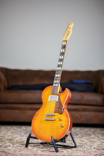 Smitty Custom Classic Boutique SC | Flamed Amber Burst, Muziek en Instrumenten, Verzenden, Nieuw