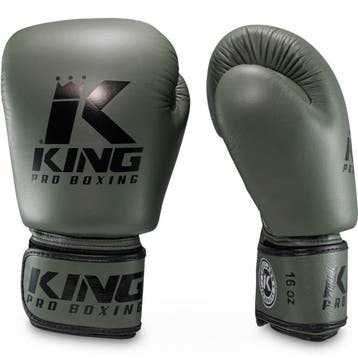 King Pro Boxing Bokshandschoenen Military KPB/BGVL 3 Leder, Sports & Fitness, Verzenden