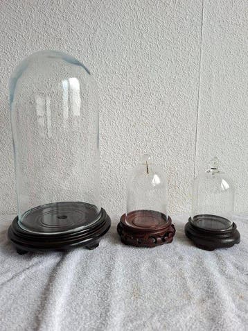 Stolp (3) - Glas, Plastic, Hout - 1980-1990 - 2 met