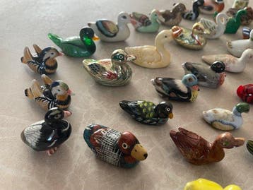 Lokeend - Réunion de canards (48) - Hout, Keramiek, Glas
