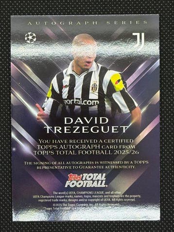 2025/26 Topps Topps Total Football David Trezeguet