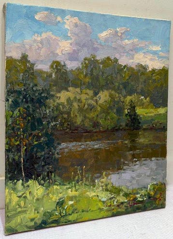 Sergei Flitov (1964) - Reflets Dorés sur la Rivière au