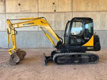 Online veiling - 2011 Hyundai R60-7 Rupsgraafmachine, Zakelijke goederen, Machines en Bouw | Kranen en Graafmachines, Ophalen