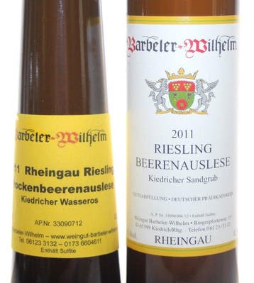 2011 Riesling Trockenbeerenauslese + Beerenauslese -