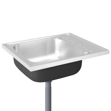 Keukenspoelbak 600x500mm | 34% Korting | Retour Deal, Doe-het-zelf en Bouw, Verzenden, Zo goed als nieuw, Inox, Wastafel