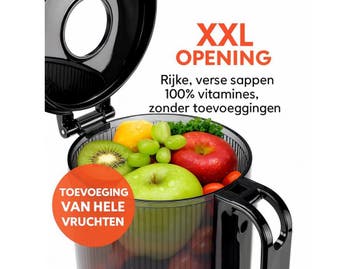 Lebenlang - Slow Juicer - Koude pers-technologie - Zwart, Elektronische apparatuur, Verzenden, Nieuw