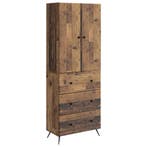 vidaXL Kast Set 2 pcs Oud hout 66 x 34,5 x 90 cm Bewerkt, Huis en Inrichting, Verzenden, Nieuw