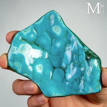 Levendige botryoidale chrysocolla met betoverende gepolijste, Collections