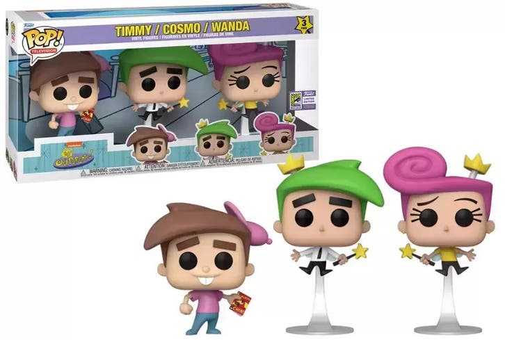 Funko Pop Fairly Oddparents  Timmy, Cosmo, Wanda     Con, Verzamelen, Poppetjes en Figuurtjes, Nieuw, Verzenden