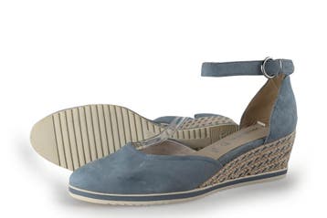 Tamaris Sleehakken in maat 40 Blauw, Kleding | Dames, Tamaris, Zo goed als nieuw, Schoenen met hoge hakken, Verzenden