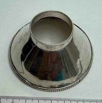 Theeservies (2) - .835 zilver - Theebustrechter, lekbakje