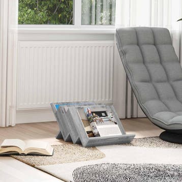vidaXL Tijdschriftenrek Grijs Sonoma 53 x 40 x 28,5 cm, Verzenden, Nieuw