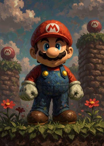 SSICK - [XL MATTE PAPER] Kingdom Canvas + retro level up, Nieuw