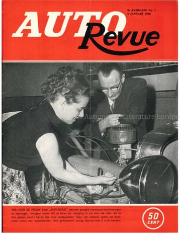 1958 AUTO REVUE MAGAZINE 1 NEDERLANDS, Ophalen of Verzenden