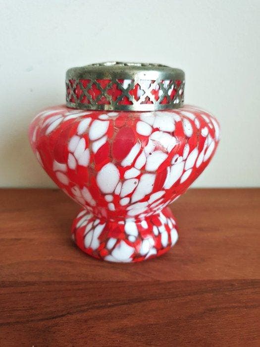 Vaas - Glas - Pique fleur, Antiek en Kunst, Curiosa en Brocante