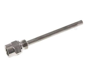 Fourreau en acier inoxydable G 1/2 pouce pour tige de 160mm, Verzenden
