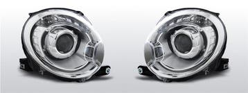 Carnamics Koplampen | Fiat 500 07-15 3-d |  chroom, Verzenden