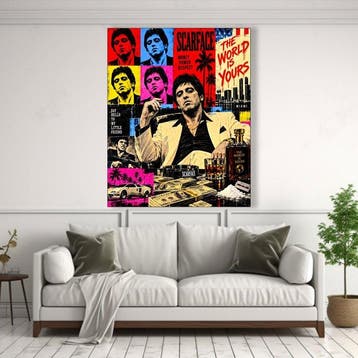 Scarface - Al Pacino con stile artistico Andy Warhol, Nieuw