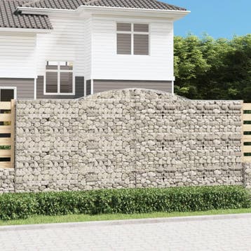 vidaXL Schanskorf gewelfd 400x50x180/200 cm gegalvaniseerd, Verzenden