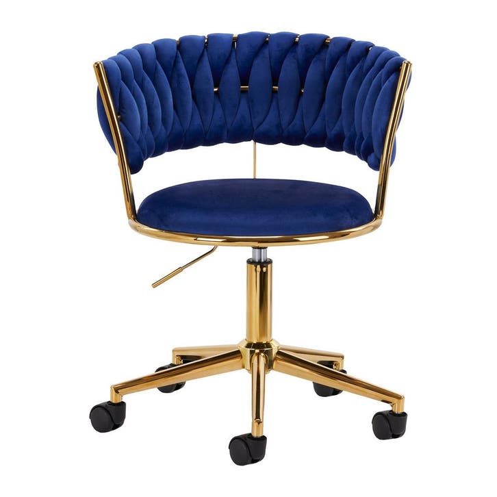 4Rico Velvet Draaistoel – Verstelbaar, Verrijdbaar en Luxe, Maison & Meubles, Chaises, Envoi