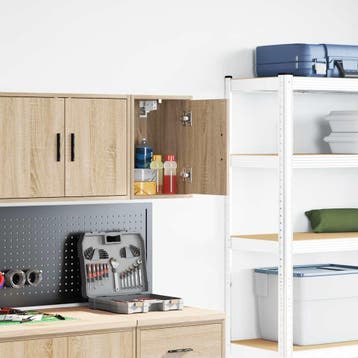 vidaXL Garagewandkast sonoma bewerkt hout eikenkleurig, Verzenden