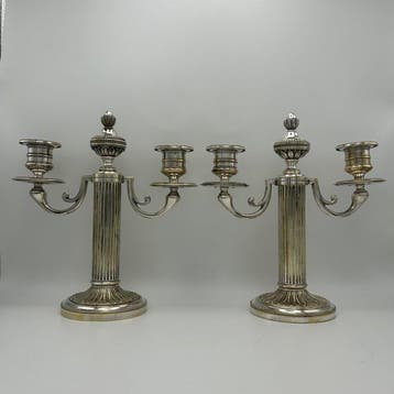 Manifattura francese - Candélabre À deux lampes (2) -, Antiquités & Art