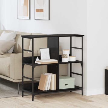 vidaXL Boekenplank 4-laags 78.5 x 33 x 82 cm Bewerkt hout, Huis en Inrichting, Verzenden, Nieuw