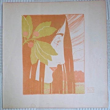 Koloman (Kolo) Moser (XX) - Ein Fleck in Roth und Grün