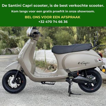 Scooter Santini E-Capri 4.0 ELEKTRISCHE, Fietsen en Brommers, Nieuw, Elektrisch