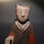 Oud-Chinees, Han-dynastie Terracotta Krijger in harnas. 54