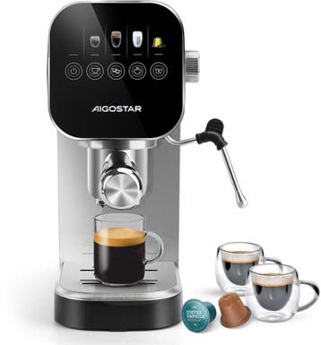 Koffiemachine - Espressomachine - Pistonmachine - met melkop, Verzenden, Nieuw