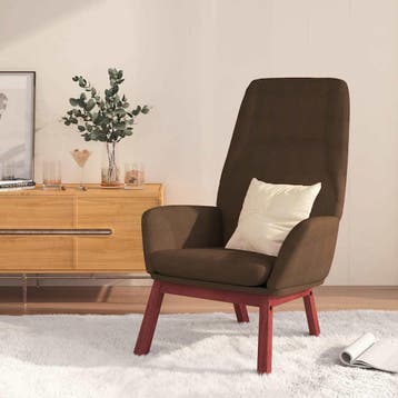 vidaXL Relaxstoel stof bruin, Verzenden