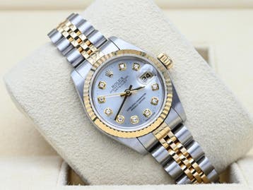 Rolex Lady-Datejust Ref. 69173 Year 1995 (Box & Papers), Rolex, Polshorloge, Ophalen of Verzenden, Zo goed als nieuw