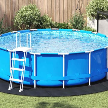 vidaXL Vijvergrondzeil Ø 396 cm (2 mm) Rond Niet-geweven, Verzenden, Nieuw