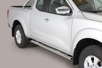 Side Bars | geschikt voor Nissan | Navara 16- 2d pic. | rvs, Verzenden