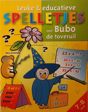 Leuke en educatieve spelletjes met Bubo de toveruil, Verzenden, Zo goed als nieuw
