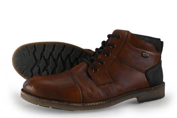 Rieker Veterboots in maat 43 Bruin, Bruin, Verzenden, Boots, Zo goed als nieuw