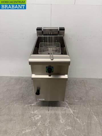 Friteuse à bonnet en acier inoxydable 18 litres 400V Horeca, Verzenden