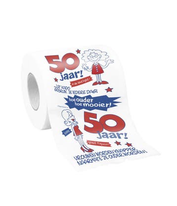 Toiletpapier 50 Jaar Vrouw, Verzenden