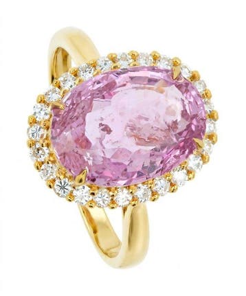 Zonder minimumprijs - Ring - 14 karaat Geel goud - 5.36ct.