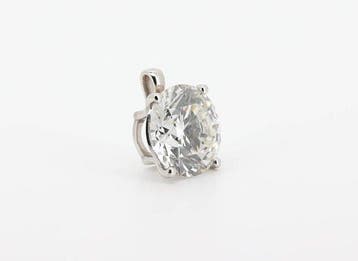 Hanger - 14 karaat Witgoud - 5.00ct. tw. Diamant (Lab-grown)
