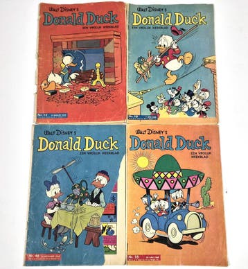 Vintage Donald Duck weekbladen 1968, set van 4 (nr, Verzamelen, Verzenden